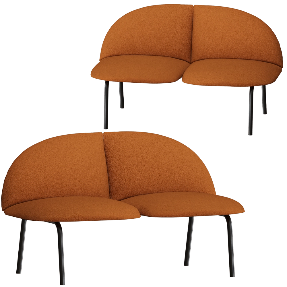 MISSANA - Armchair Terra two-seater 3D Model