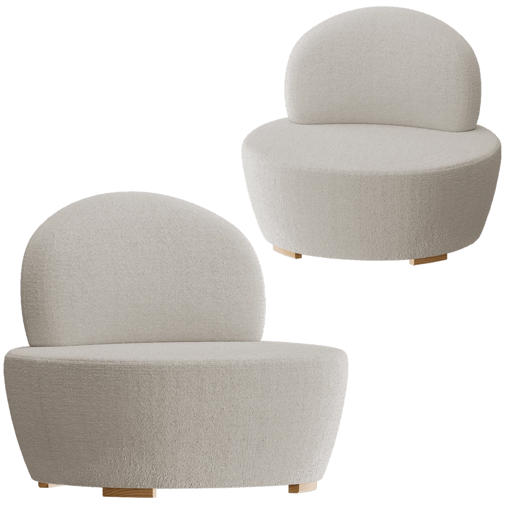 MISSANA - Armchair Twin Moon 3D Model