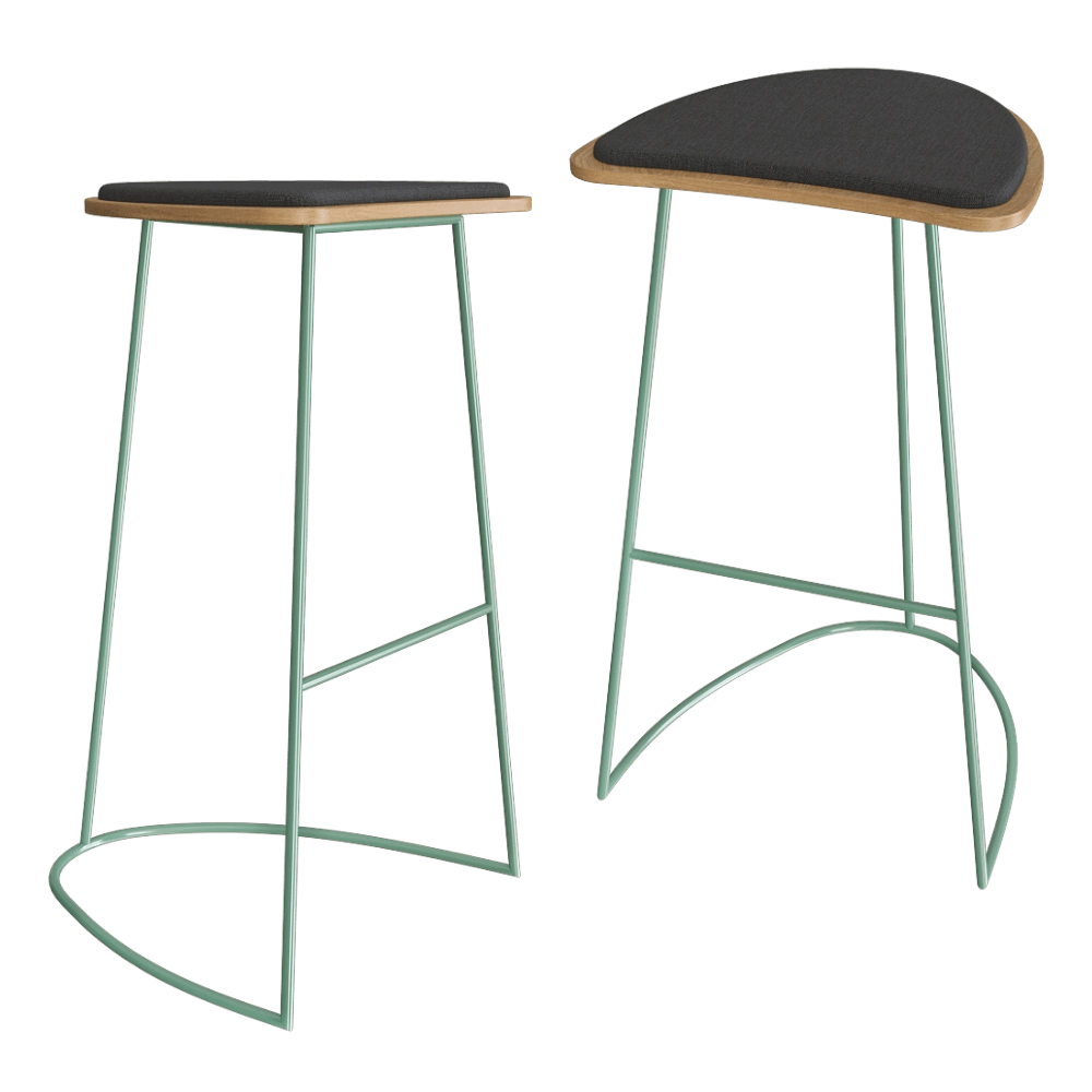 MISSANA - Bar stool without backrest 3D Model