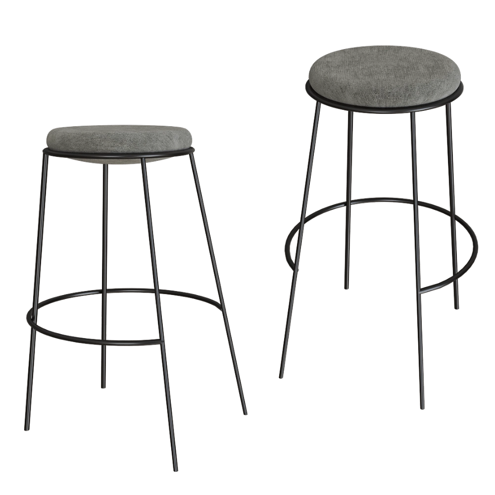 MISSANA - Bar Stool without backrest Nest 3D Model