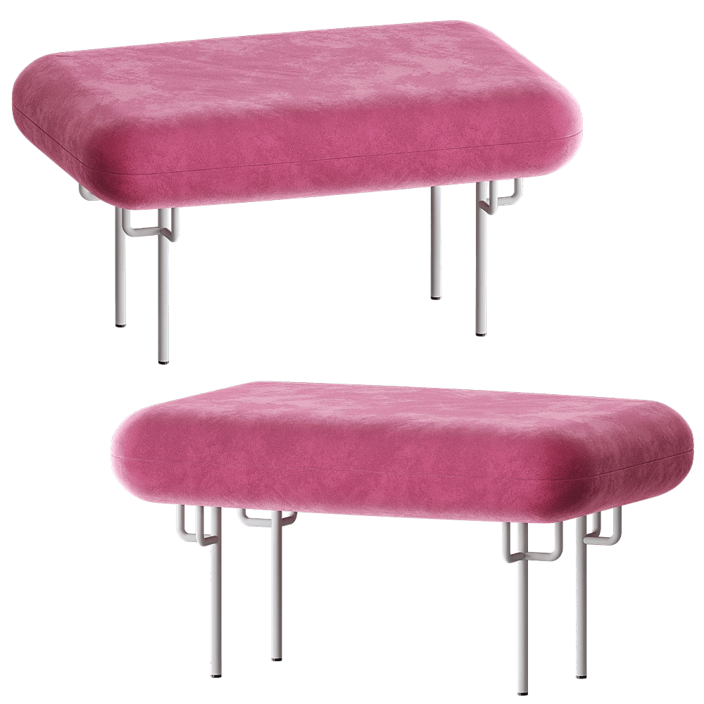 MISSANA - Bench Ottoman Elk 3D Model