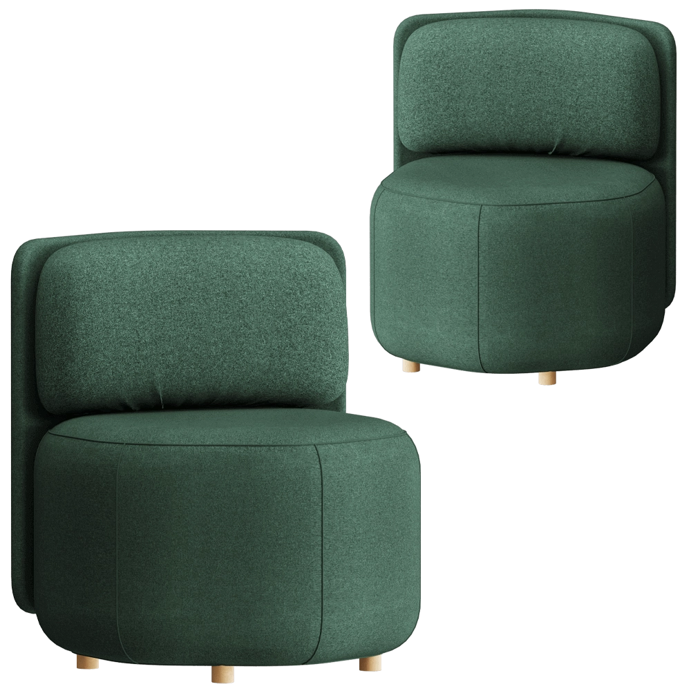 MISSANA - Low armchair Hex 3D Model