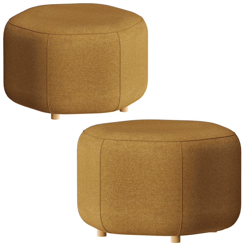 MISSANA - Pouf HEX 3D Model