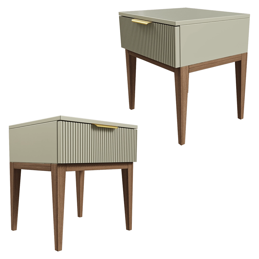 Mister Room - Bedside tabel DIAMOND WOOD 32 3D Model