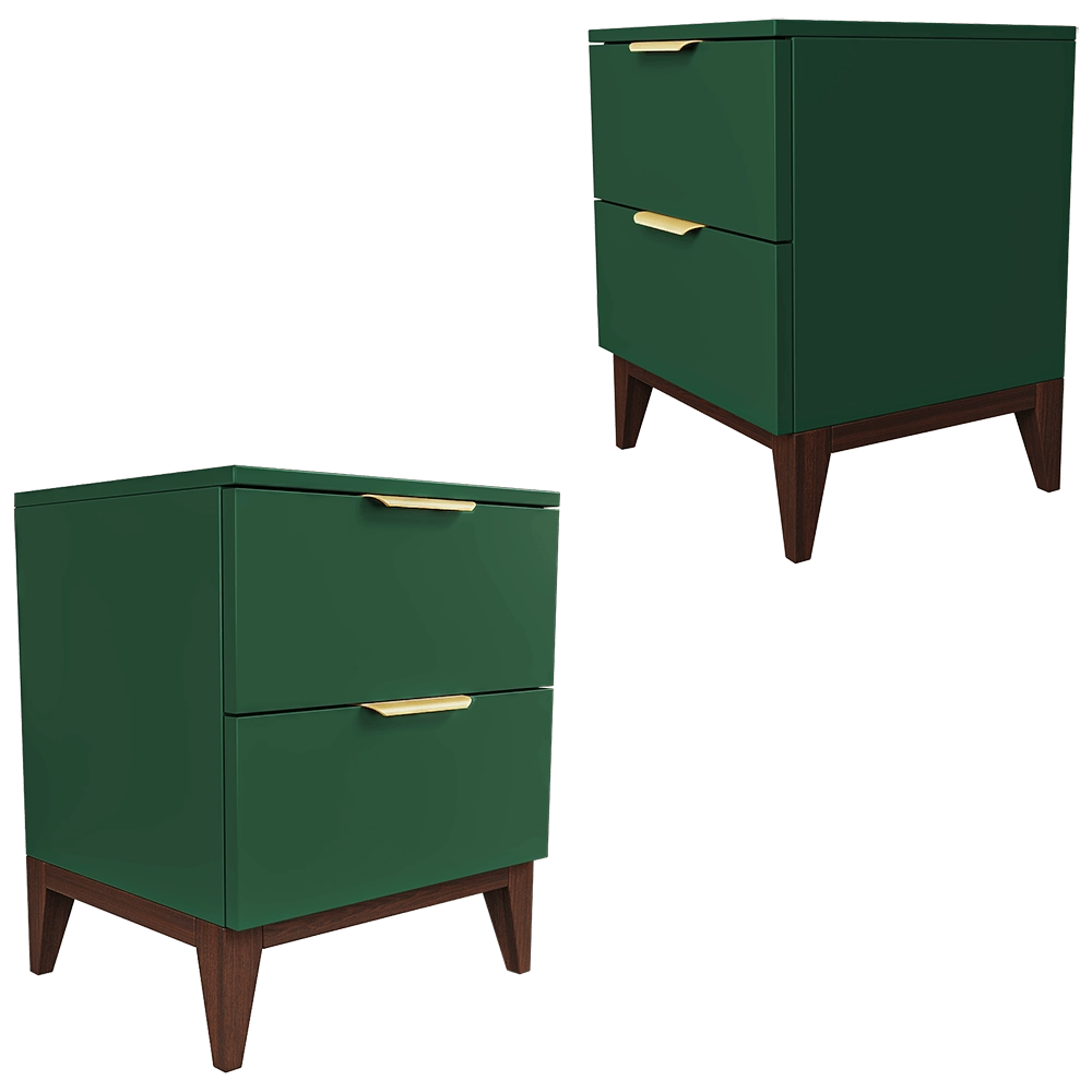 Mister Room - Bedside table DIAMOND WOOD 15 3D Model