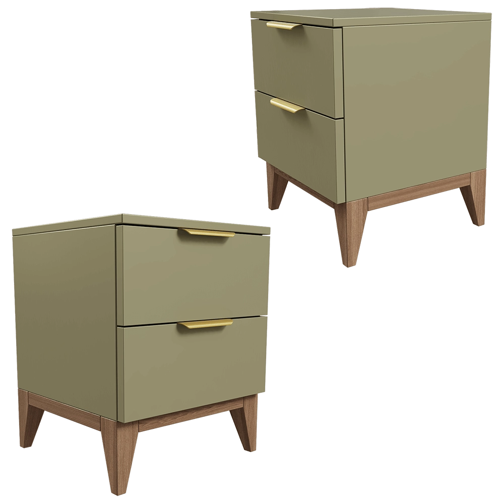 Mister Room - Bedside table DIAMOND WOOD 17 3D Model