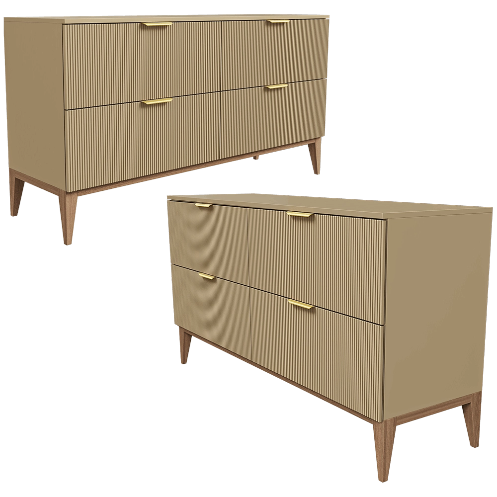 Mister Room - Chest of drawers DIAMOND WOOD 08 3D Model