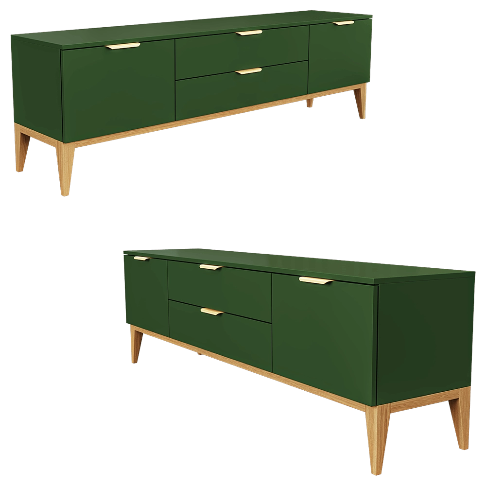 Mister Room - Chest of drawers & TV stand DIAMOND WOOD 03 3D Model
