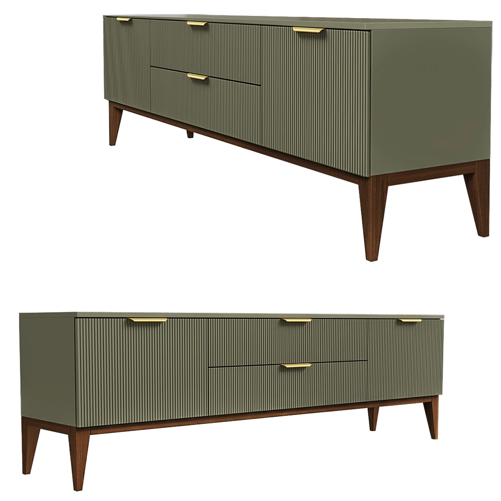 Mister Room - Chest of drawers & TV stand DIAMOND WOOD 04 3D Model