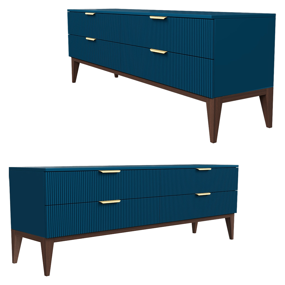 Mister Room - Chest of drawers & TV stand DIAMOND WOOD 26 3D Model
