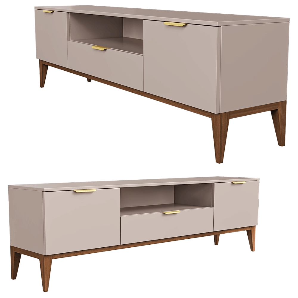Mister Room - Chest of drawers & TV stand DIAMOND WOOD 29 3D Model