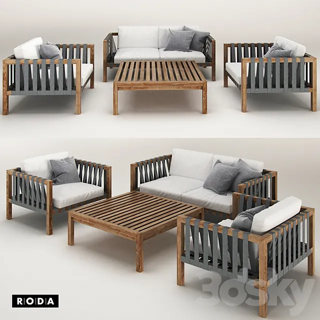 Mistral Sofa by Roda 3DModel