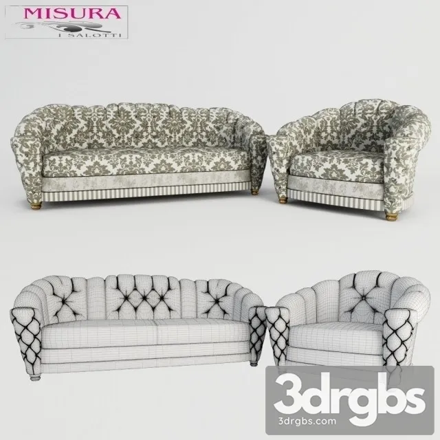Misura Salotti Vingtage Sofa 3D Model Free