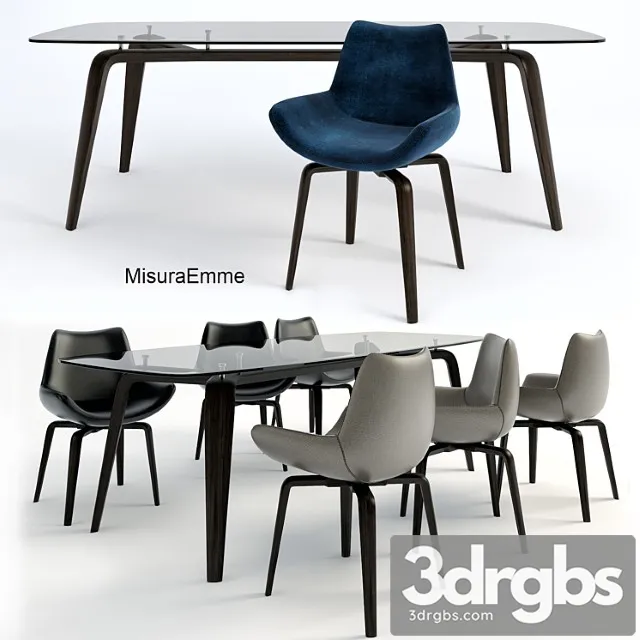 Misuraemme Gramercy table Archetto chair 2 Free Download
