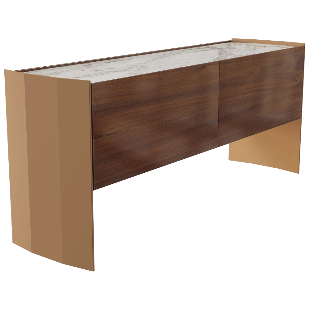 MisuraEmme  - Sideboard Milvian Low Marble top 3D Model