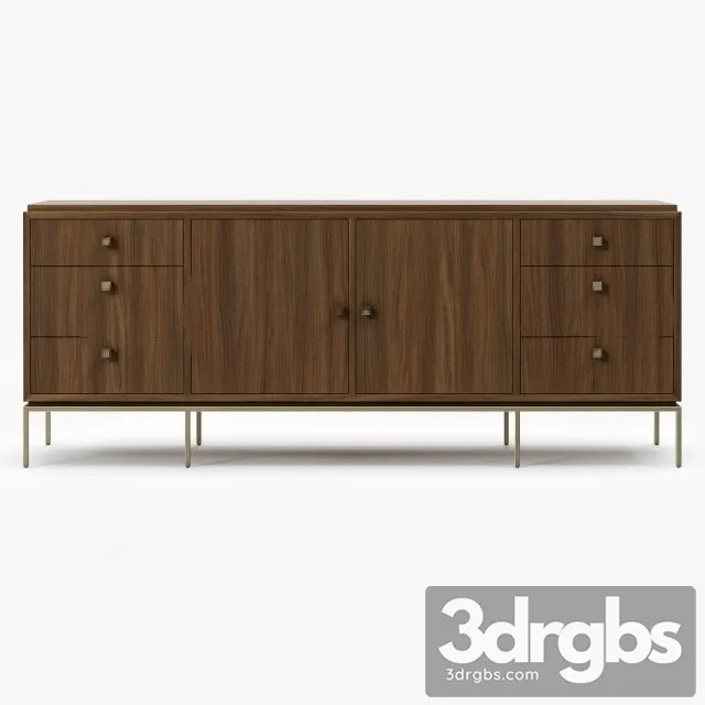 Mitchel Gold Bob Williams Vandyke Drawer Door Chest 3D Model Free