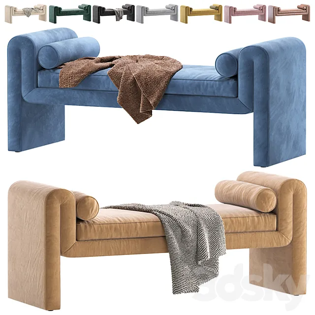 Mitchell Accent Bench By Burke Decor_Скамейка Митчелл Акцент Free Download