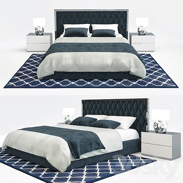 Mitchell blue bedroom 3DModel