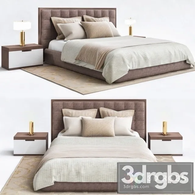 Mitchell Gold Bedroom 3D Model Free