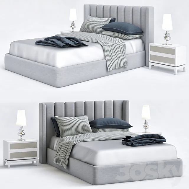 Mitchell gold bob williams bedroom 3D Model