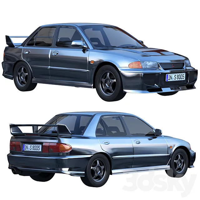 Mitsubishi Lancer Evolution 3D Model