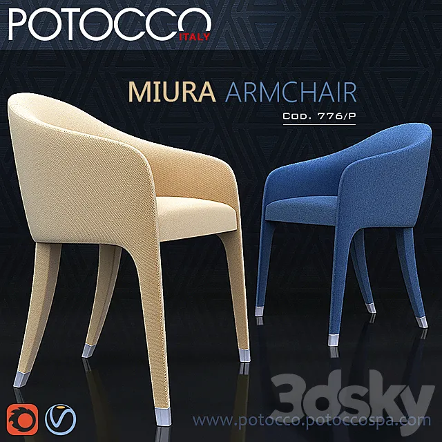 MIURA ARMCHAIR 3D Model
