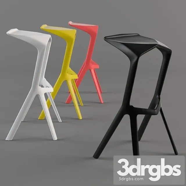 Miura stool 2 3D Model Free