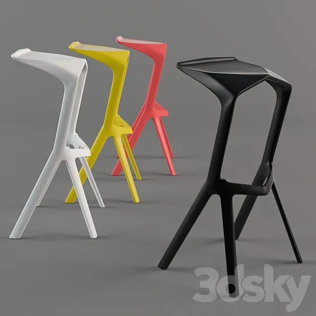 Miura stool 3D Model