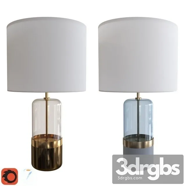 Mixed Material Table Lamp 3D Model Download