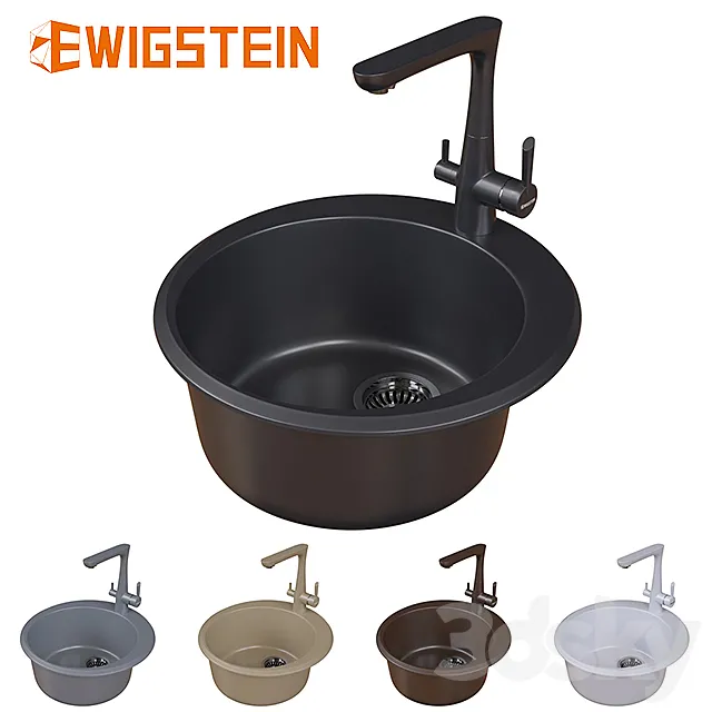 Mixer and sink EWIGSTEIN 3D Model