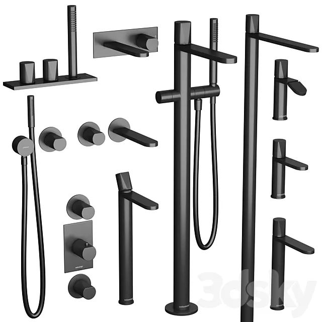 mixer taps Antoniolupi Indigo Faucets set 3DModel