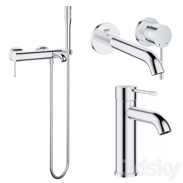 Mixer Taps Grohe Essence 02 3D Model Free