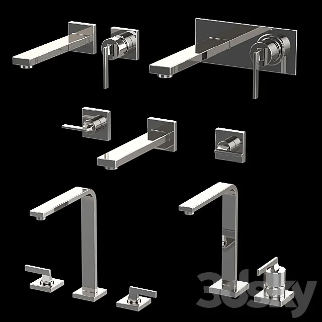 Mixers Bongio Myamix Chrome. 3D Model