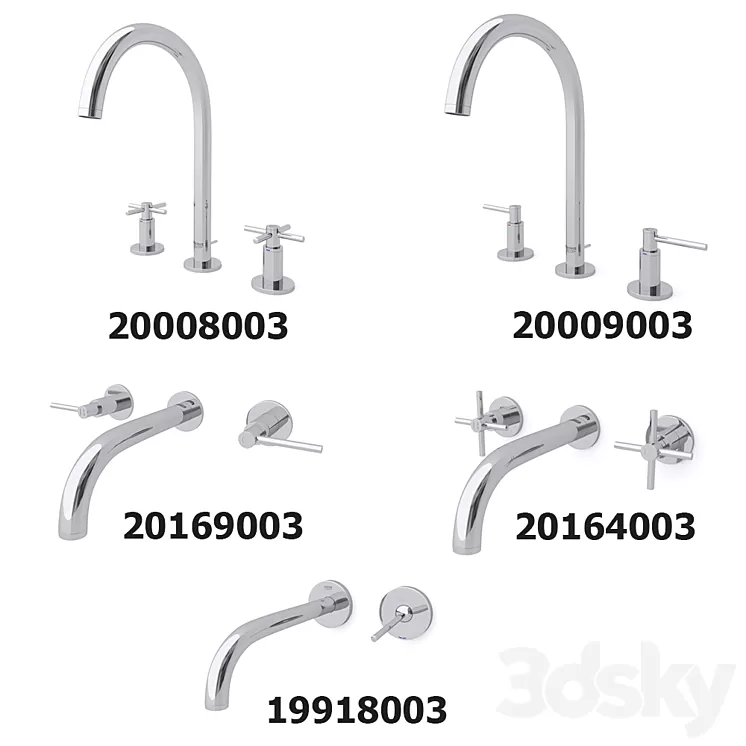 Mixers Grohe Atrio New SET 2 3D Model