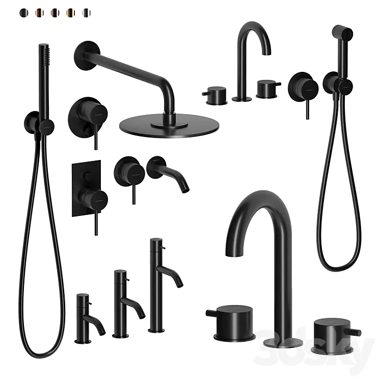 Mixers Kludi set 3D Model