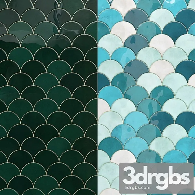 Mk.shades mix (fish tiles) 3D Model Free
