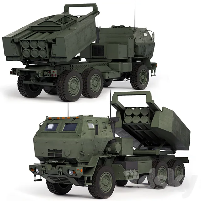 MLRS M142 HIMARS 2006 3D Model