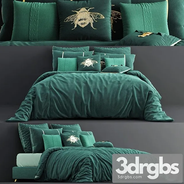 Mm linen velvet duvet cover set - miss lolo 2 3D Model Free