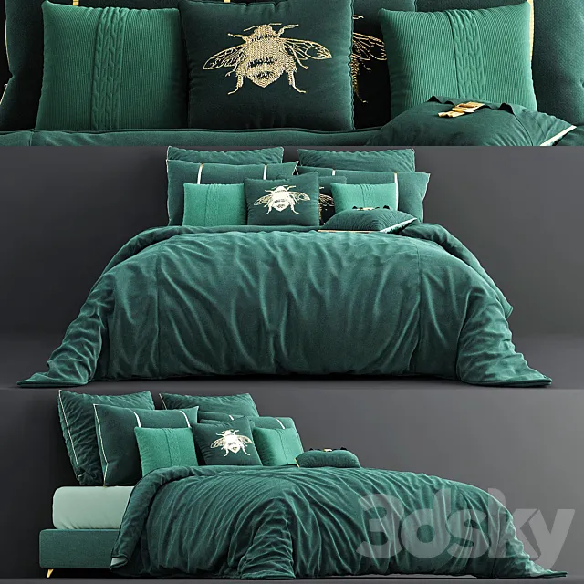 MM Linen Velvet Duvet Cover Set - Miss Lolo 3DModel