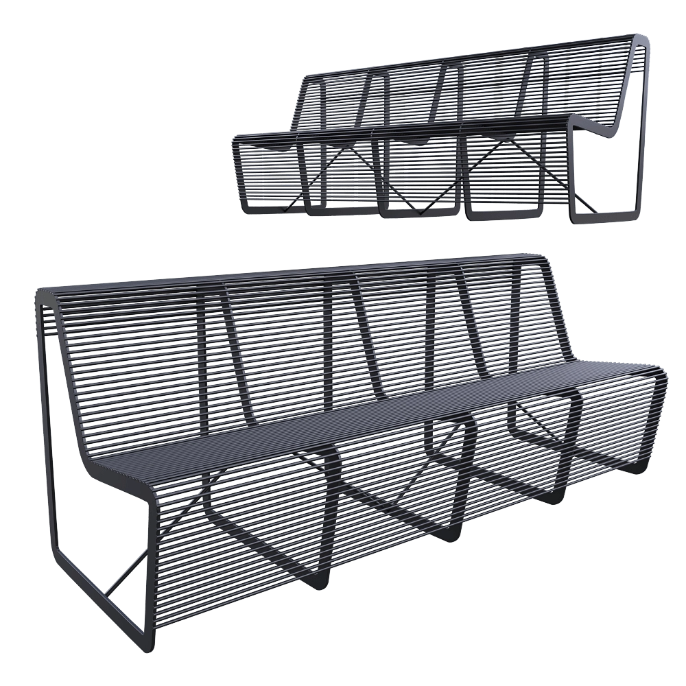 mmcité - Bench LIMPIDO 3D Model