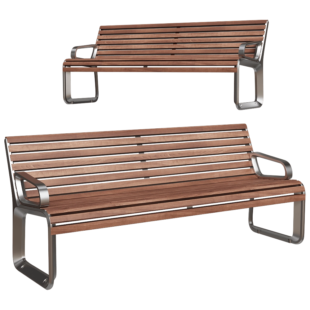 mmcité - Bench PORTIQOA 3D Model
