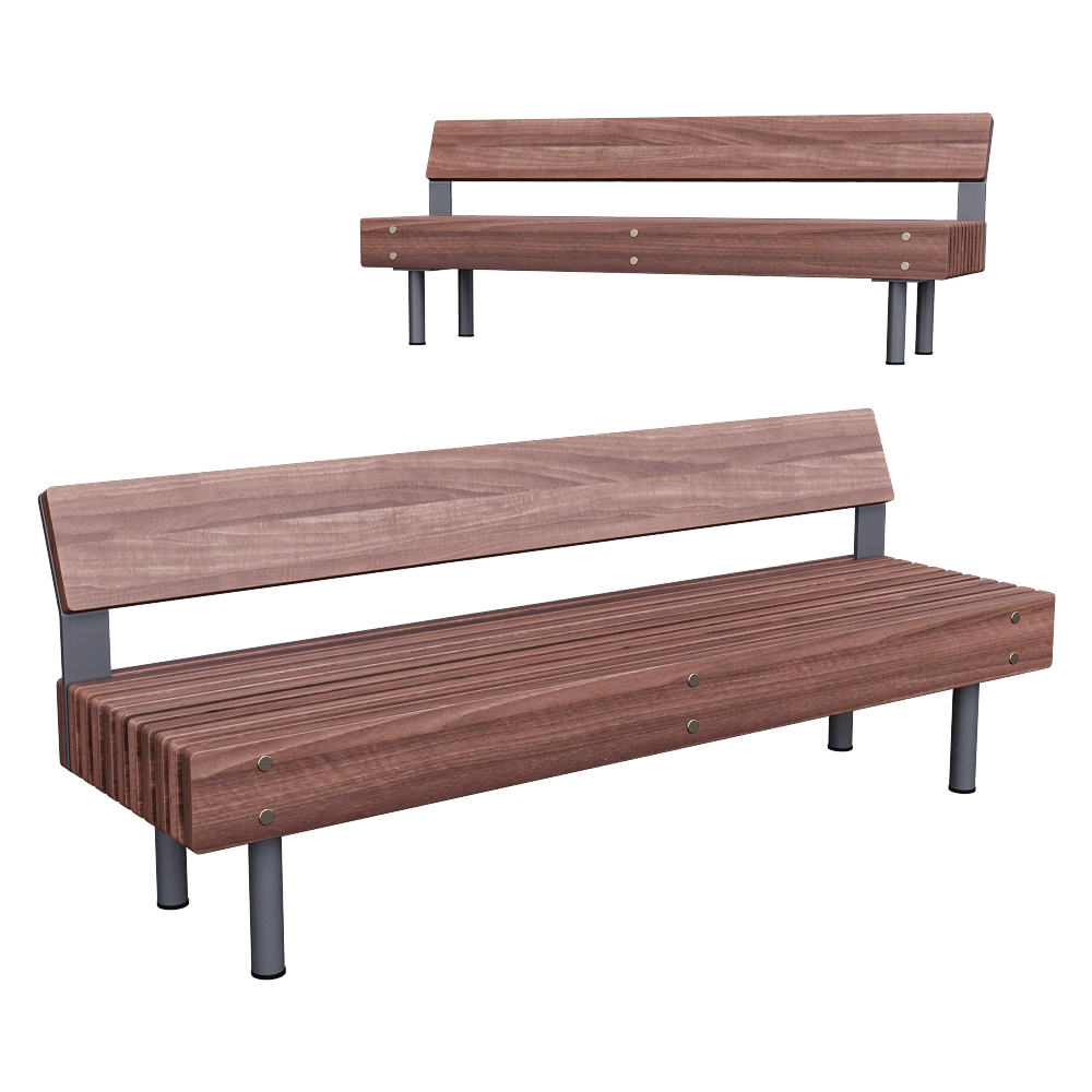 mmcité - Bench WOODY 3D Model