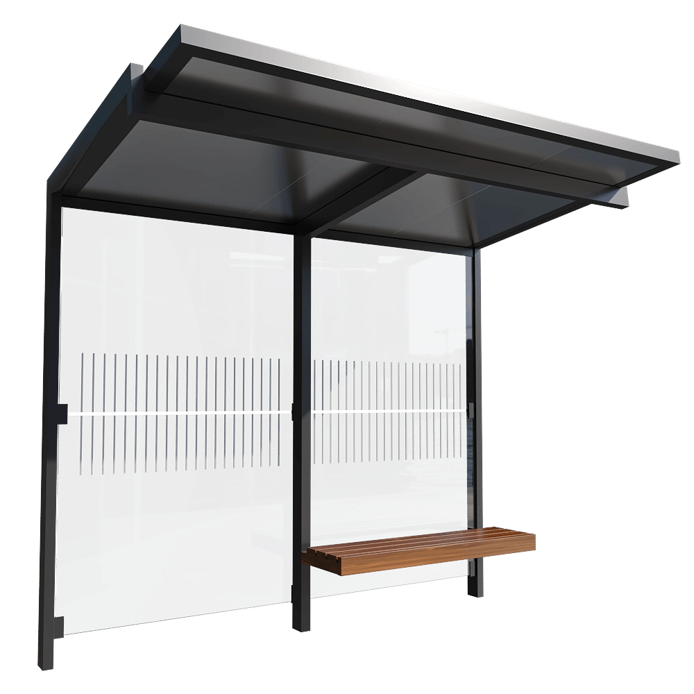mmcité - Bus shelters Geomere 3D Model