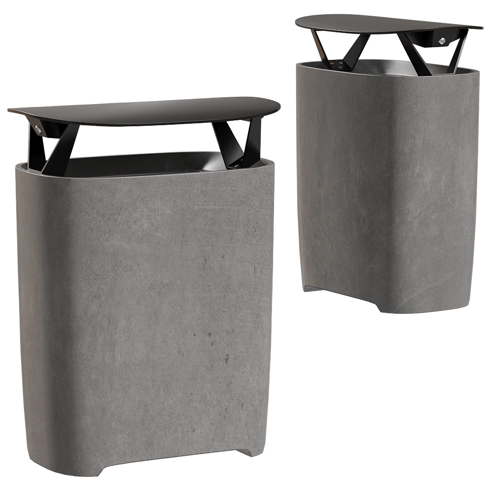 mmcité - Garbage bin Better 3D Model
