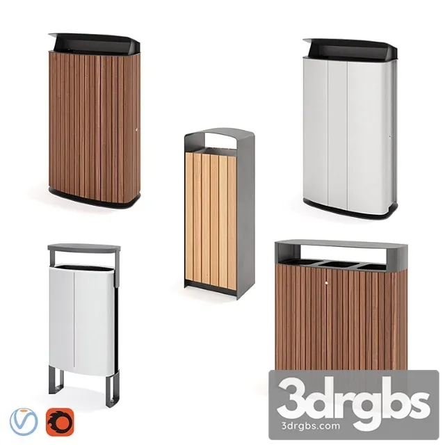 Mmcite Litter Bins 3D Model Free