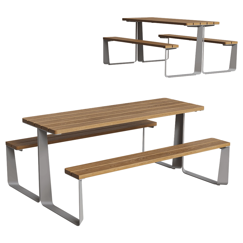 mmcité - Outdoor picnic furniture Rautster 3D Model