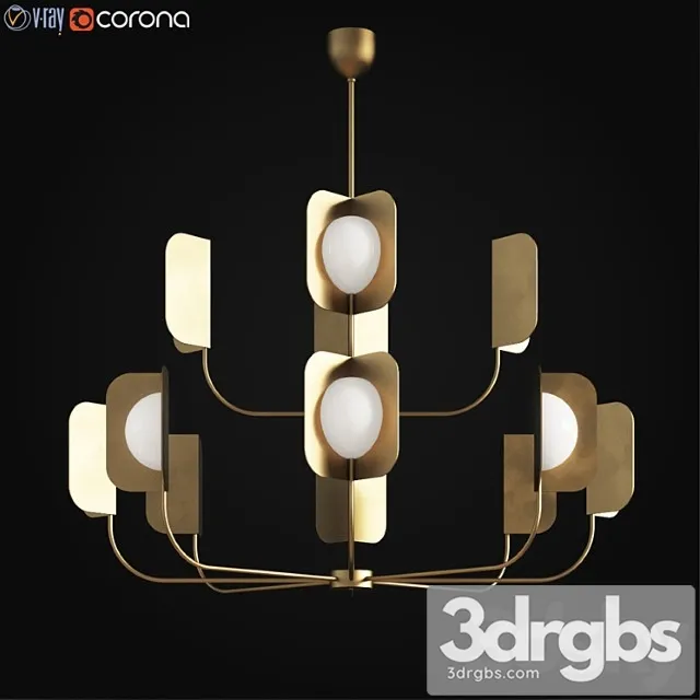 Mmlampadari leaf chandelier