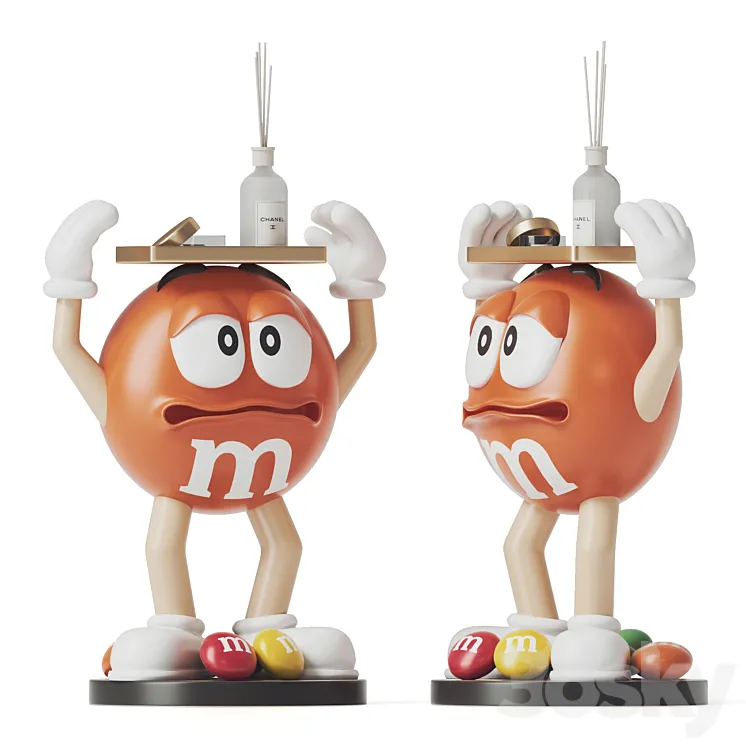 M&M&s Candy 3D Model Free