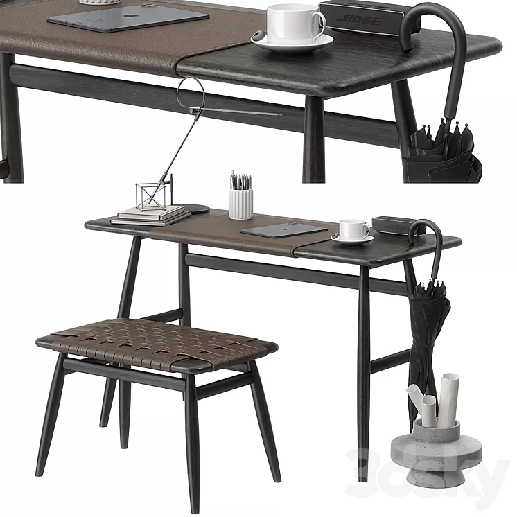 Mo Bridge desk set 3D Model