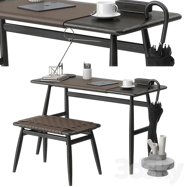 Mo Bridge desk set 3DModel